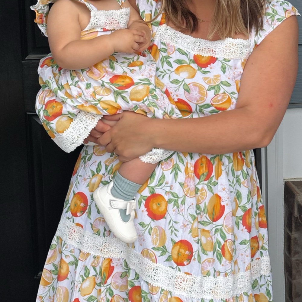 Matching Floral Dresses for Mom and Baby